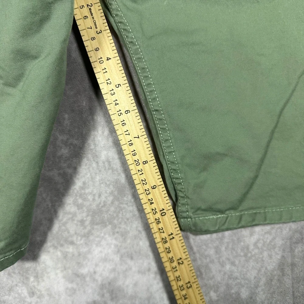 Levis 511 Slim Fit Shorts Mens 36 Olive Green Cotton Twill Casual Summer 5Pocket